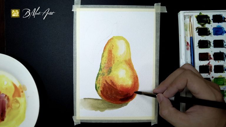 watercolor-pear