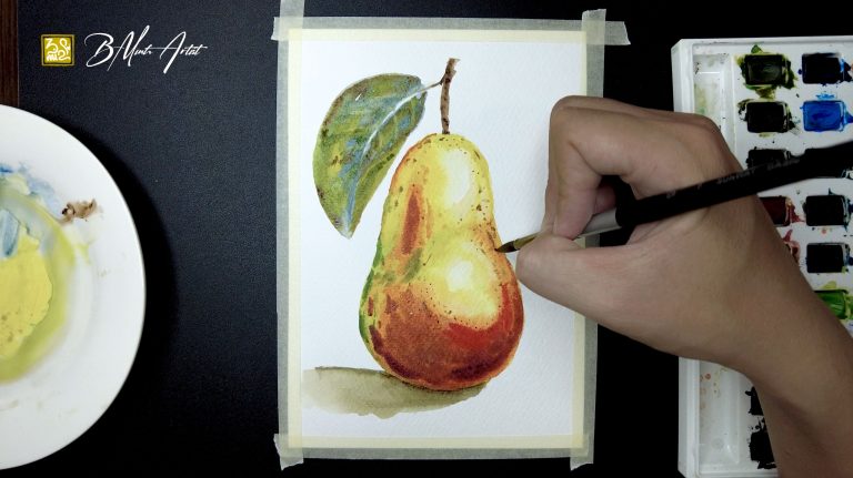 watercolor-pear