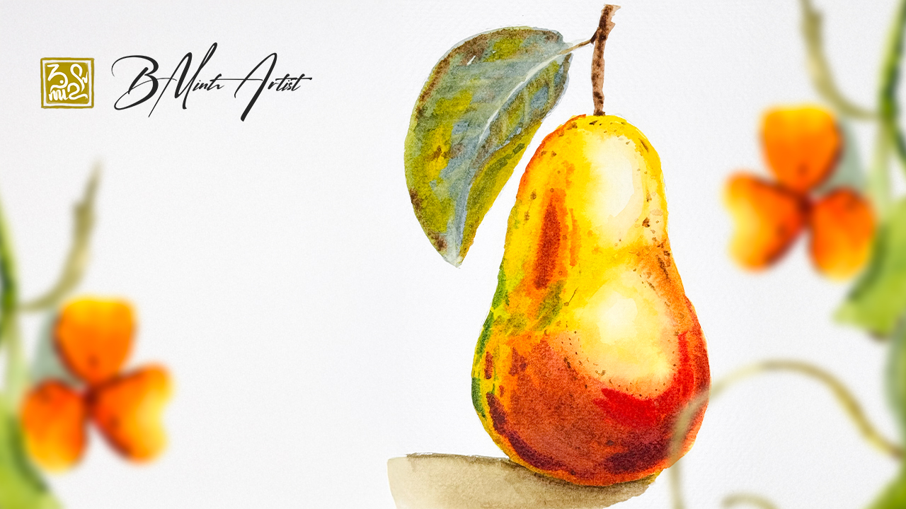 watercolor-pear